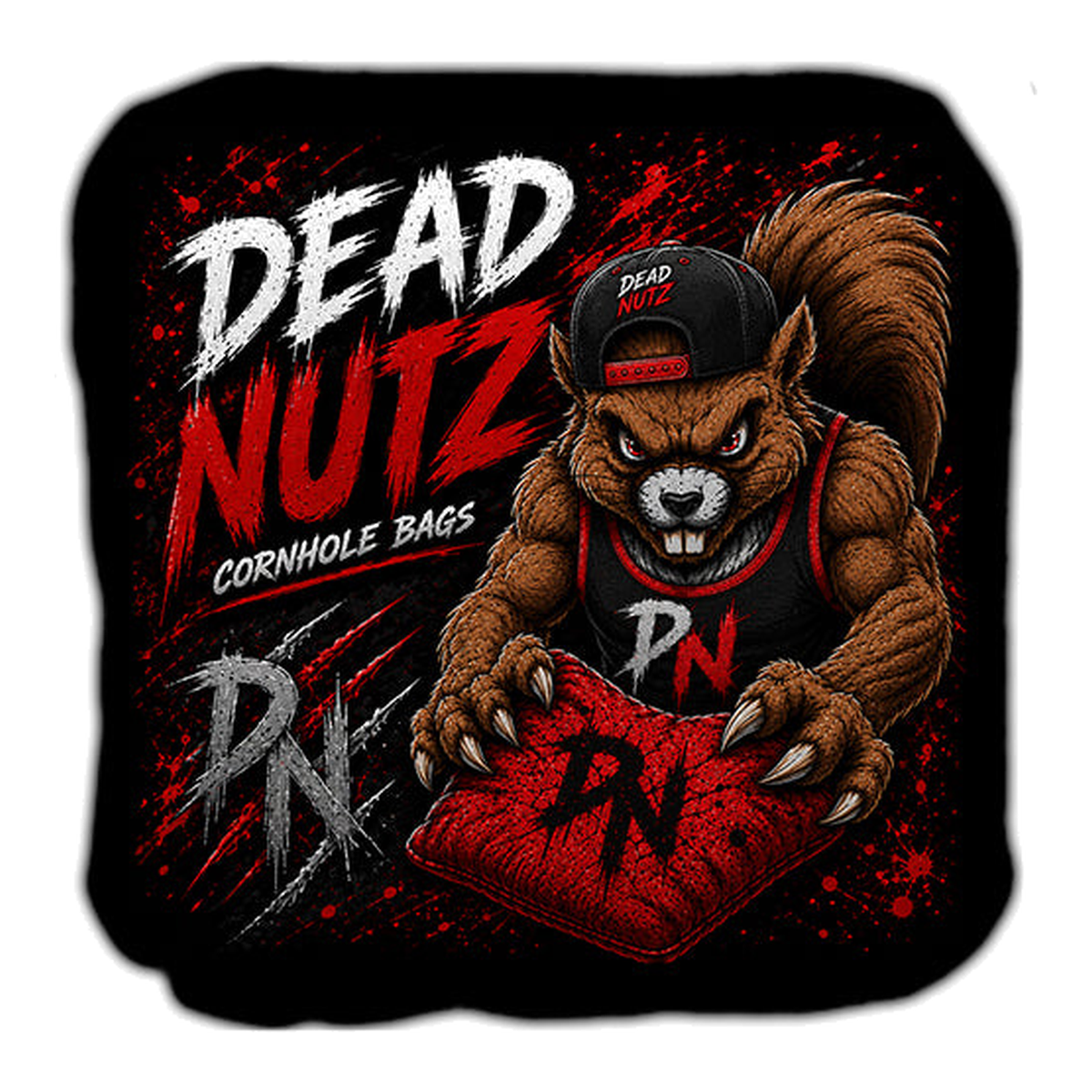 Dead Nutz Pro Backyard Double Sided Cornhole Bags Set of 4 - dn_bb_rd/dn_bb_rd2 - Great Call Athletics