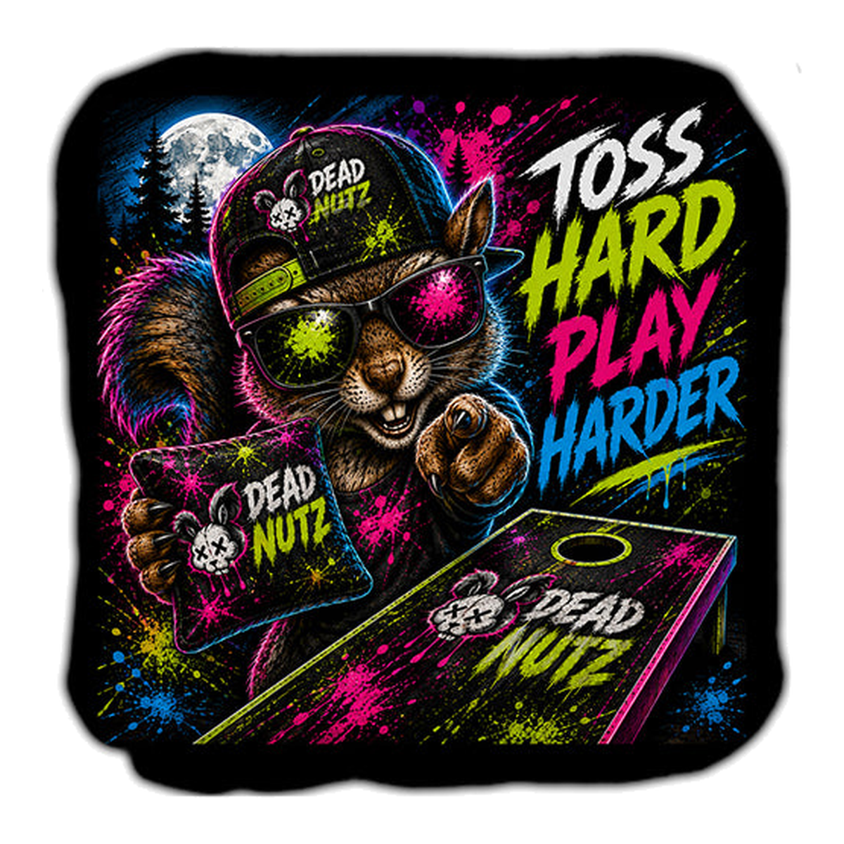 Dead Nutz Toss Hard Play Harder Cornhole Bags Set of 4 - toss4 - Great Call Athletics