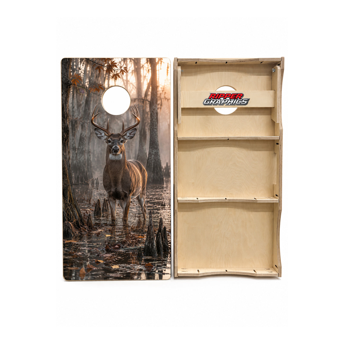 Deer Buck Hunting Cornhole Design - CH5060 - Great Call Athletics