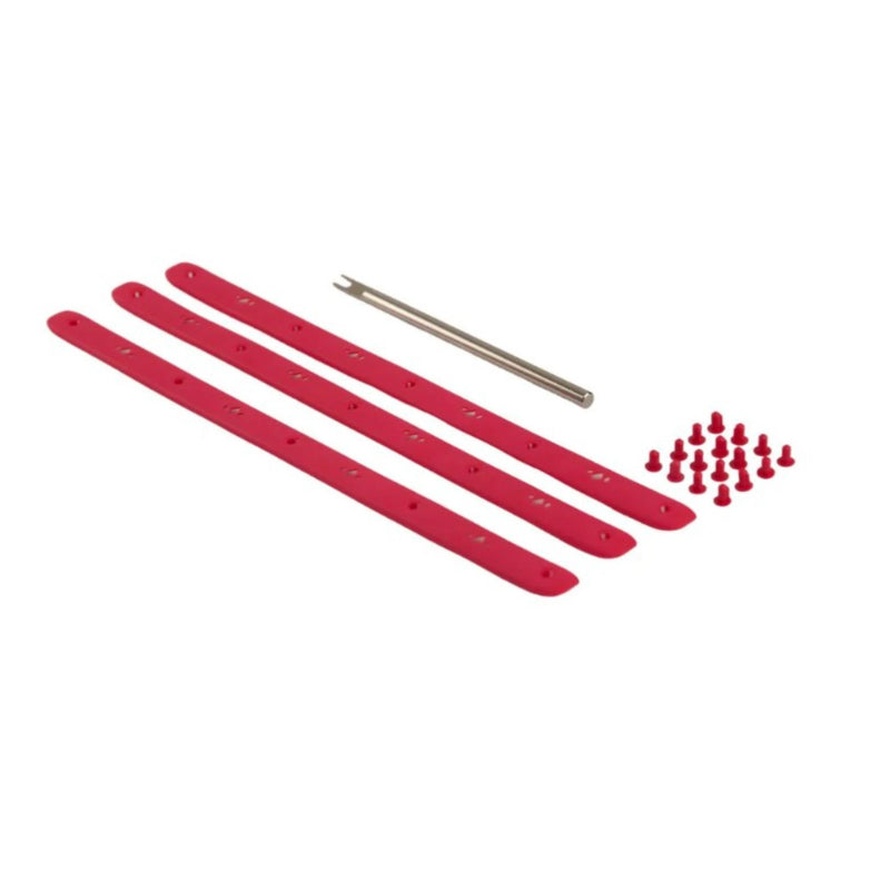 Pickleball paddle bumper guard replacement kit with protective strips, mounting hardware, and installation tool for paddle edge protection.