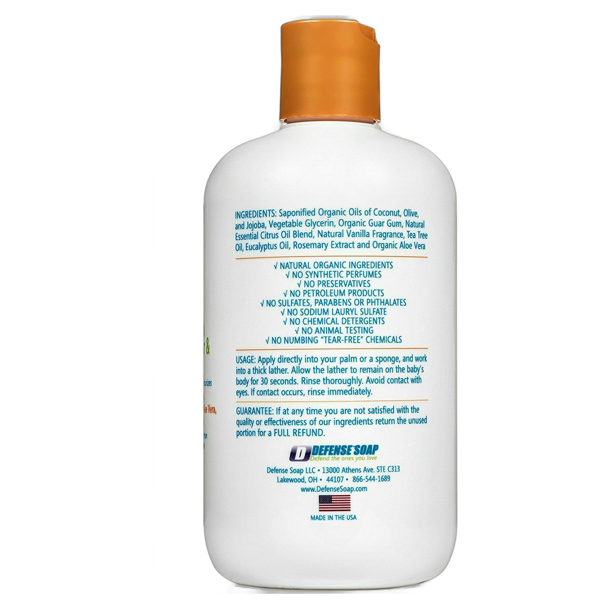 Defense Soap Baby Body Wash and Shampoo