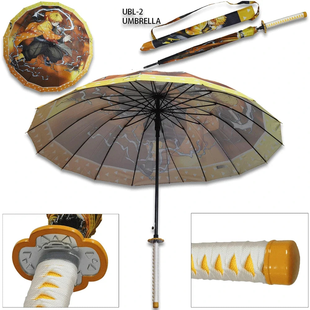 Demon Slayer Kaigaku Automatic Folding Umbrella Collectible