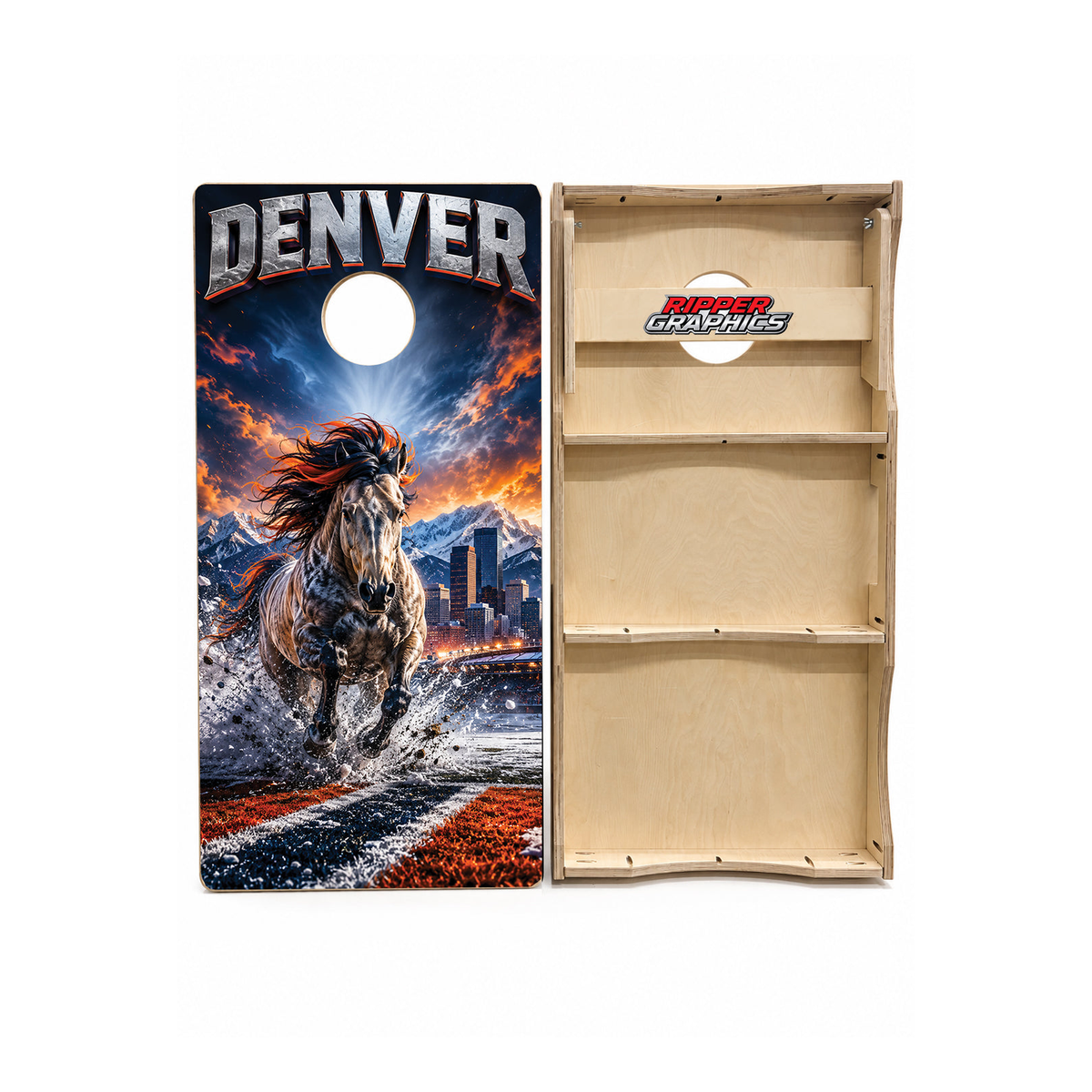 Denver Broncos Inspired Cornhole Design - CH5153 - Great Call Athletics