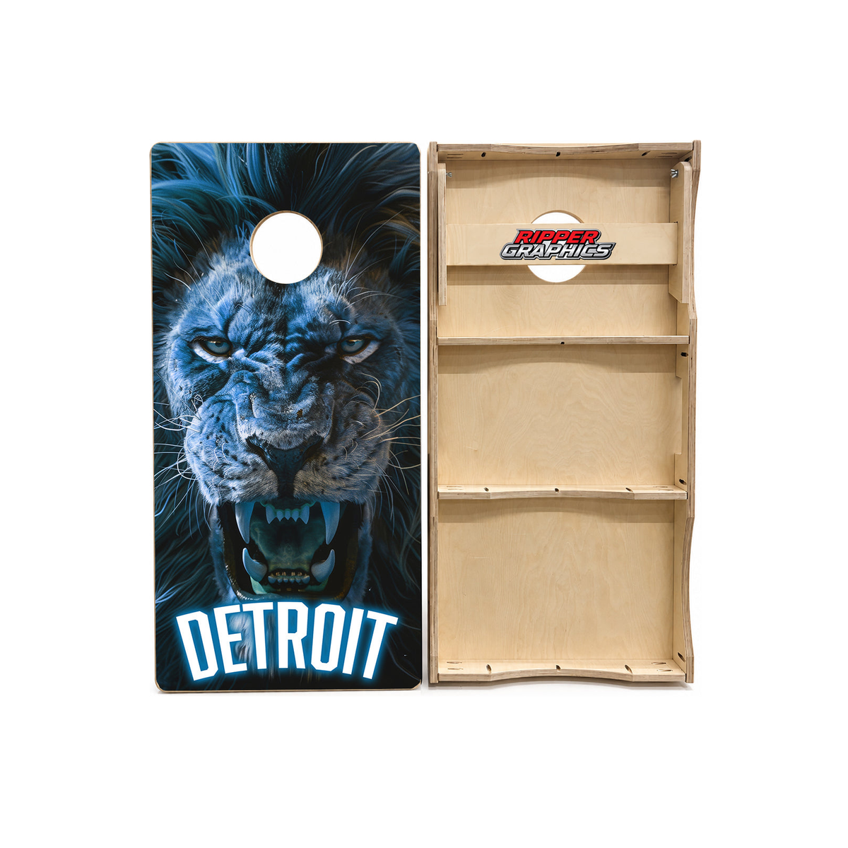 Detroit Lions Cornhole Design product photo