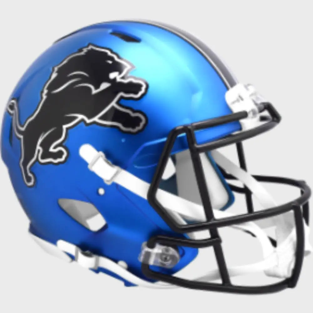 Detroit Lions Full Size Authentic Speed Football Helmet 2024 On-Field Alternate - NFL