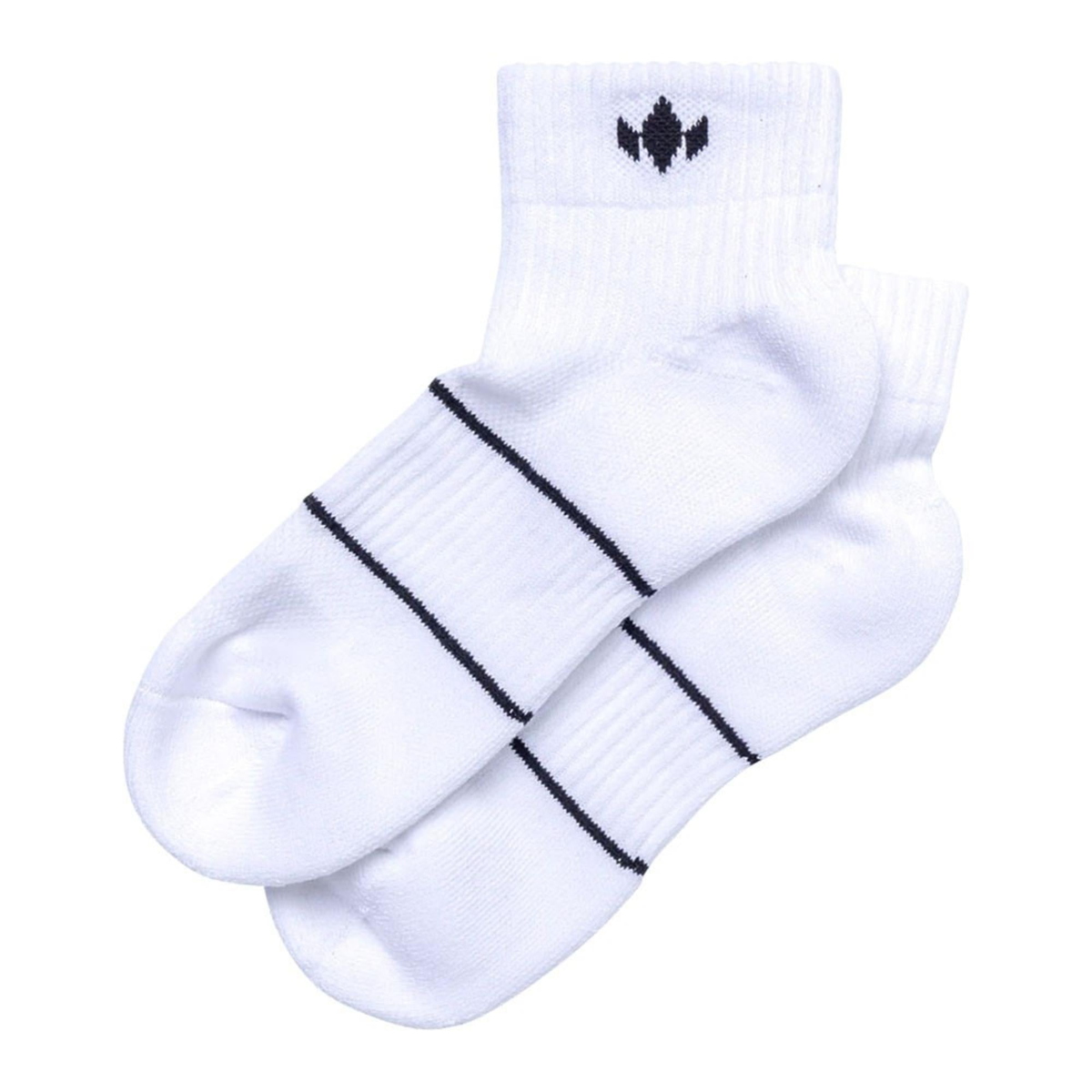Diadem Performance Quarter Socks in White - detail