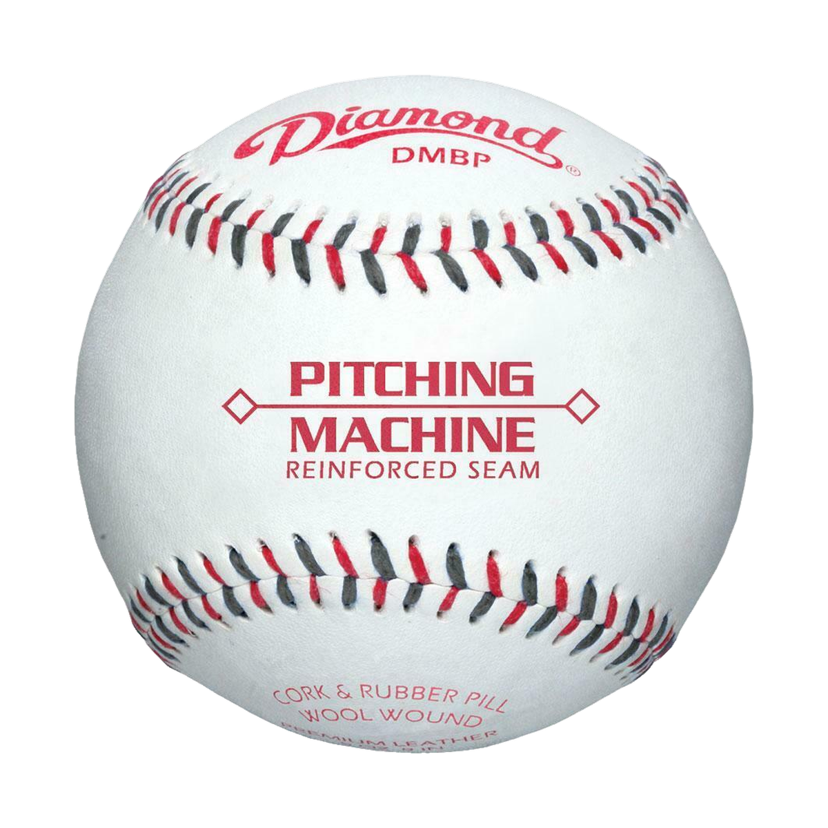 Diamond DMBP Dual-Lace Batting Practice Baseballs - Front view