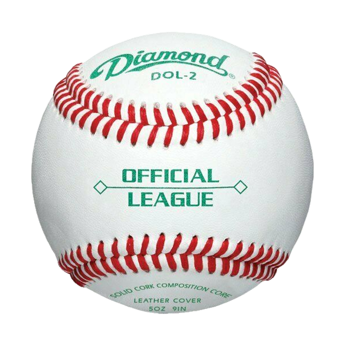 Diamond DOL-2 Official League Economy Baseballs - Front view