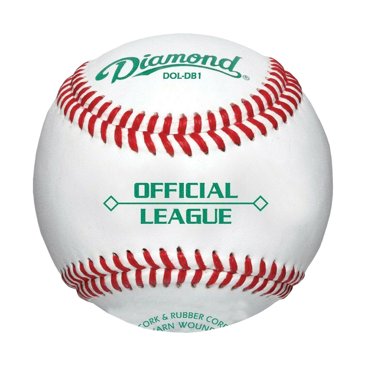 Diamond DOL-DB1 Duracover Official League Baseballs - Front view