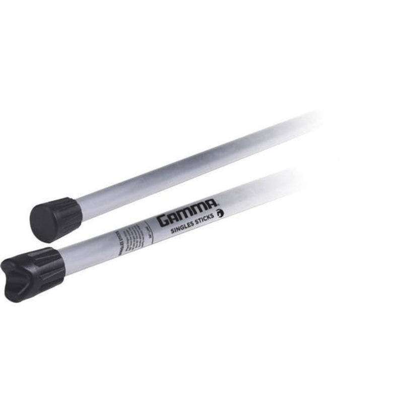 Tennis net singles sticks designed to support and maintain proper net height during singles play.