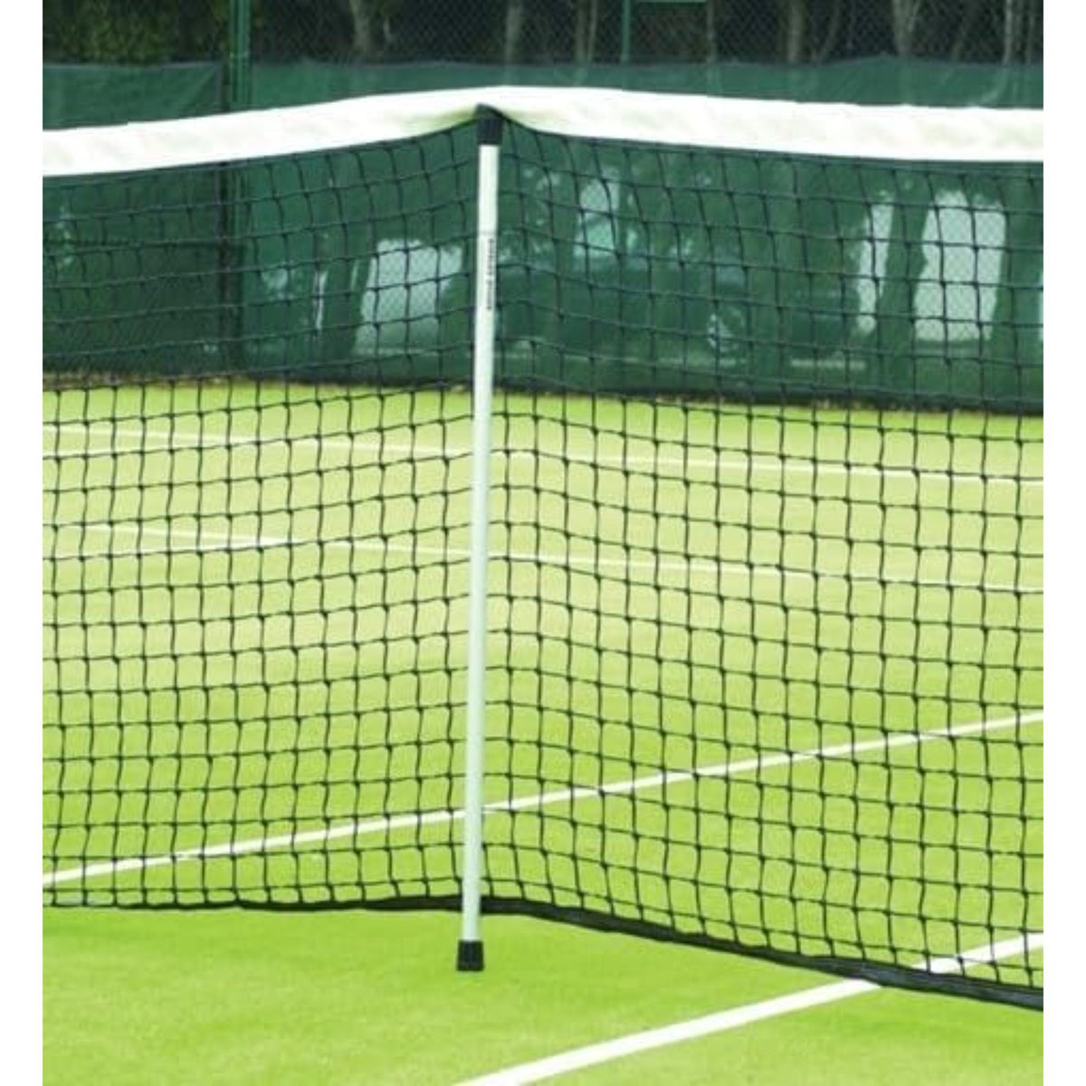 Tennis net singles sticks designed to support and maintain proper net height during singles play.