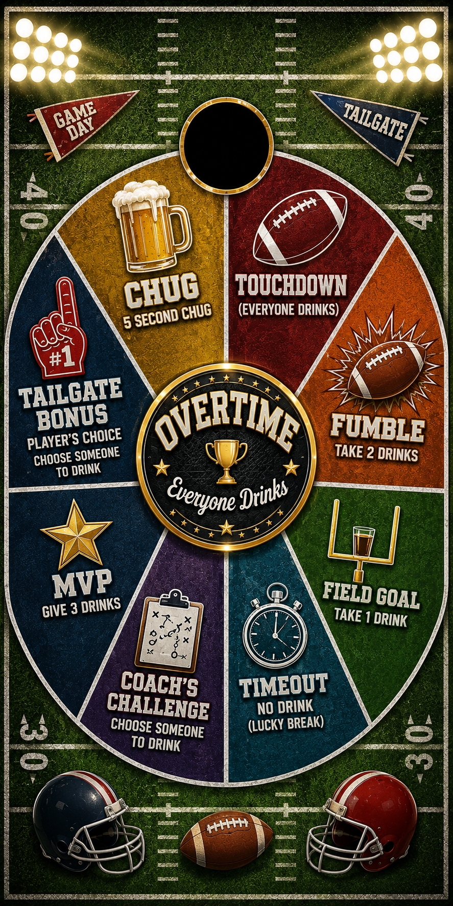 Football Tailgate Drinking Game