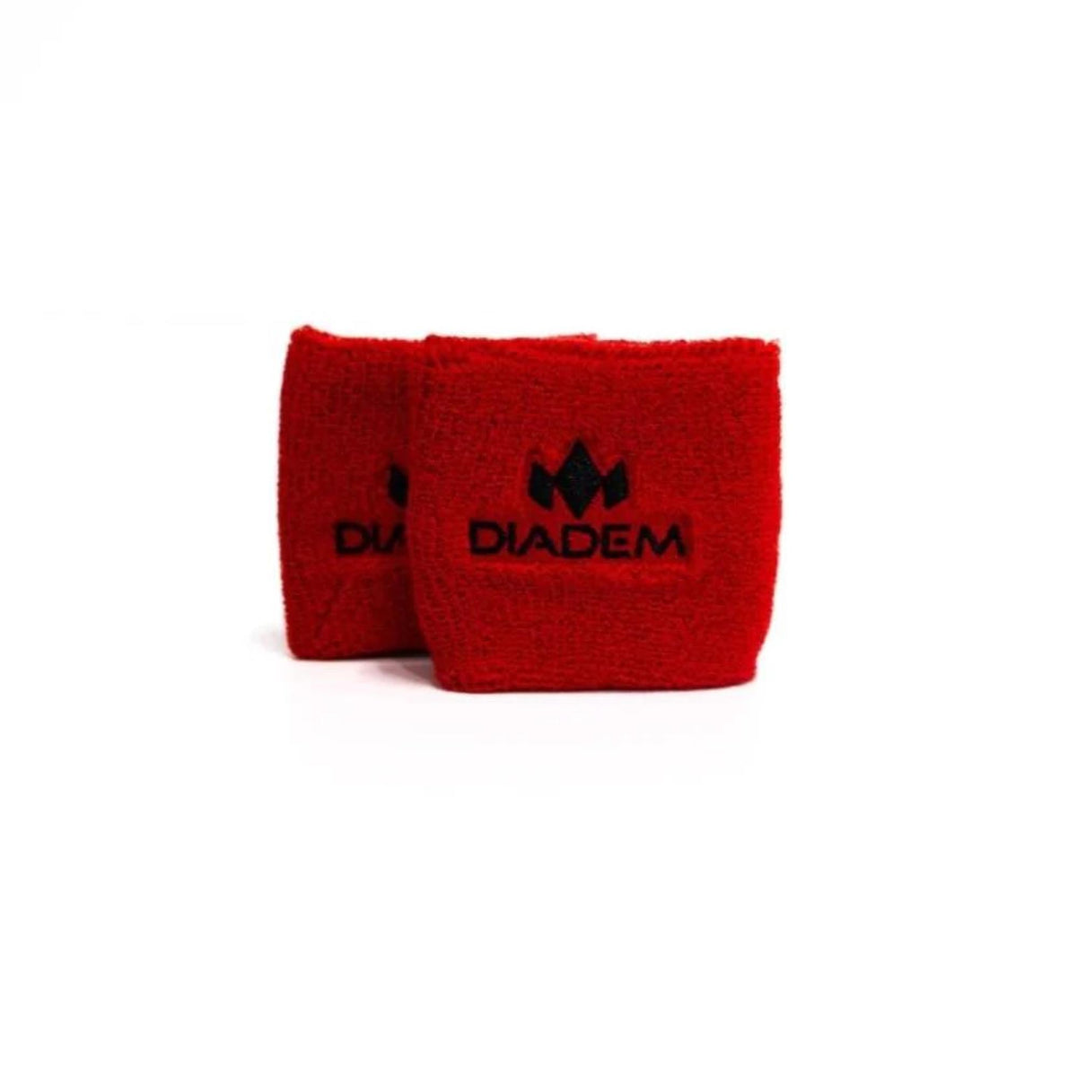 Diadem logo small wristbands made of soft absorbent fabric, shown as a pair with embroidered logo detail.