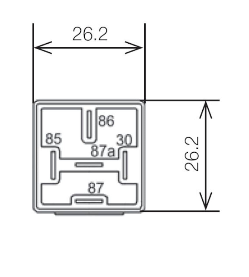 Hella Relay Mini Iso Alt 4 Pole 24V Spst Bkt - View 4