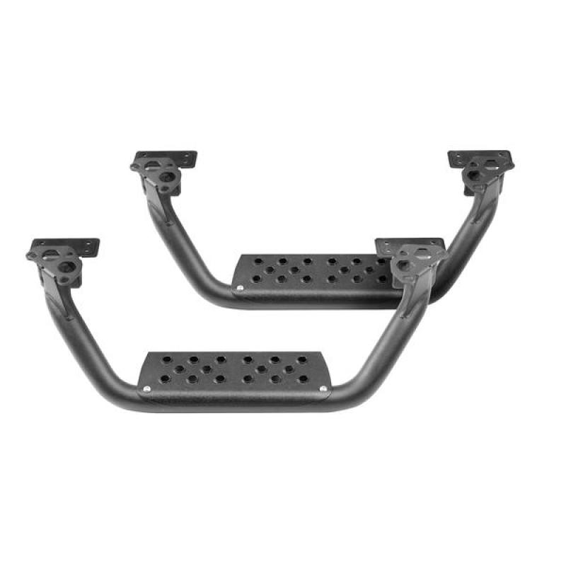 Go Rhino Dominator Extreme D6 SideSteps - Tex Blk - 4in Drop Down Steps (Pair) - View 8