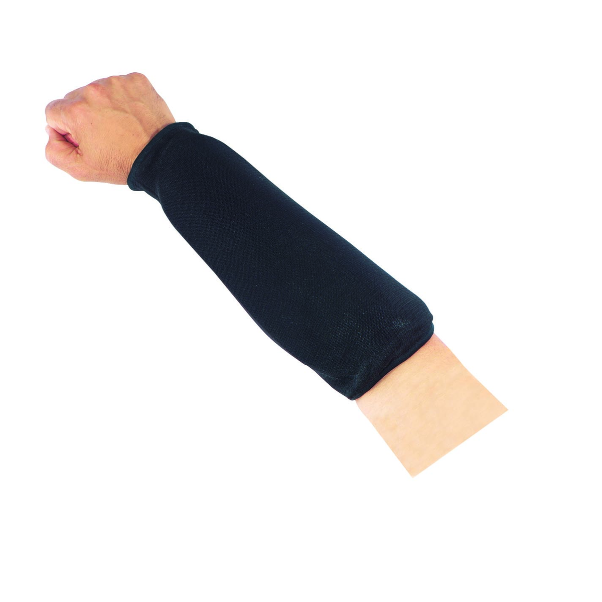Martin Sports Adult Football Forearm Guards, Black, Pair - Front View