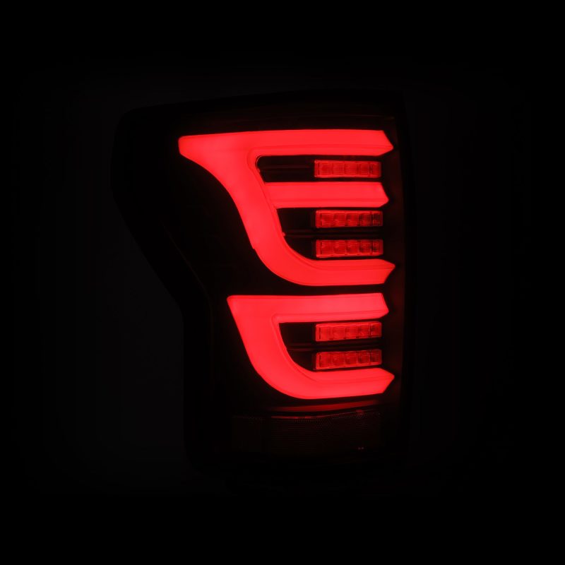 AlphaRex 07-13 Toyota Tundra LUXX-Series LED Tail Lights Black - View 7