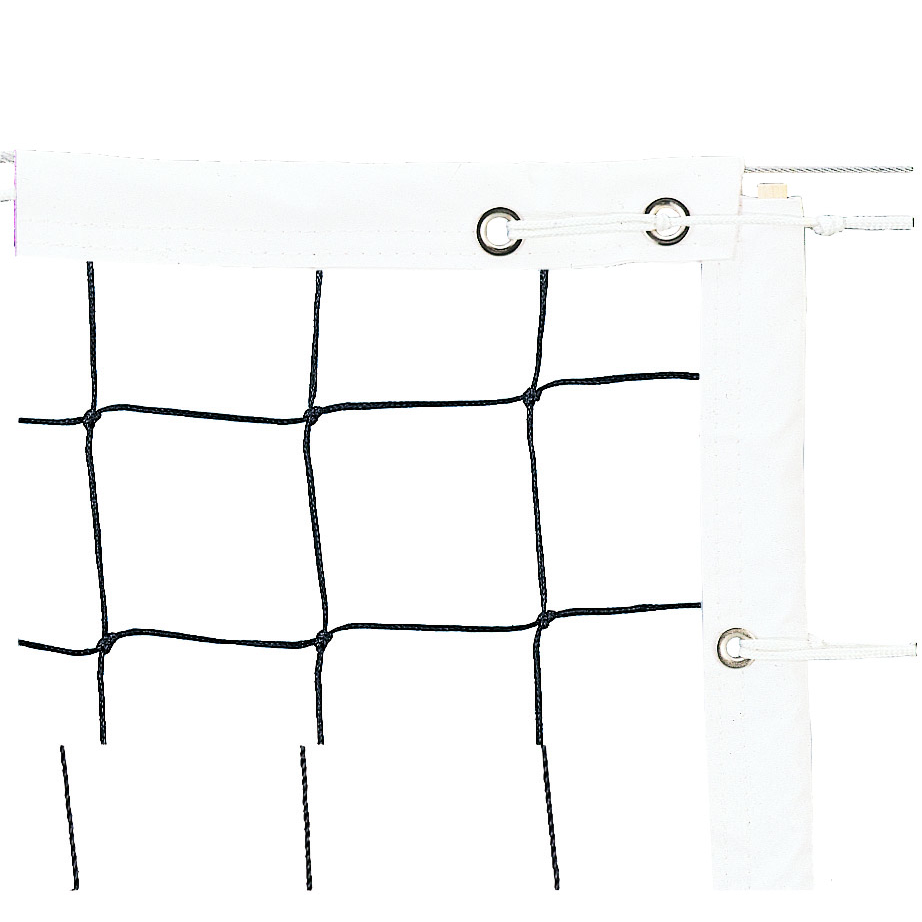 Martin Sports Power Volleyball Net, Steel Cable Top and Bottom - Front View