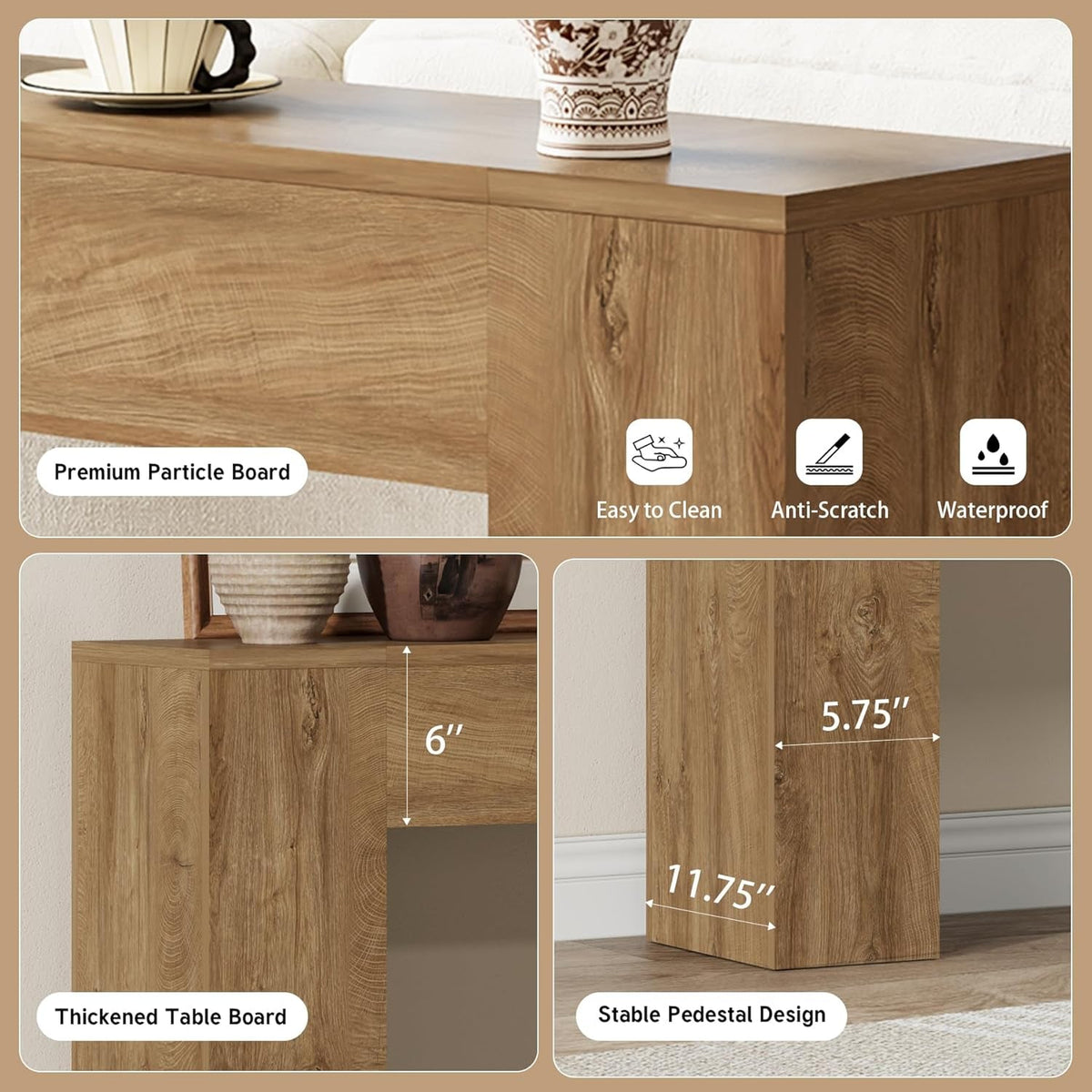 Console Table, Modern Farmhouse - View 6