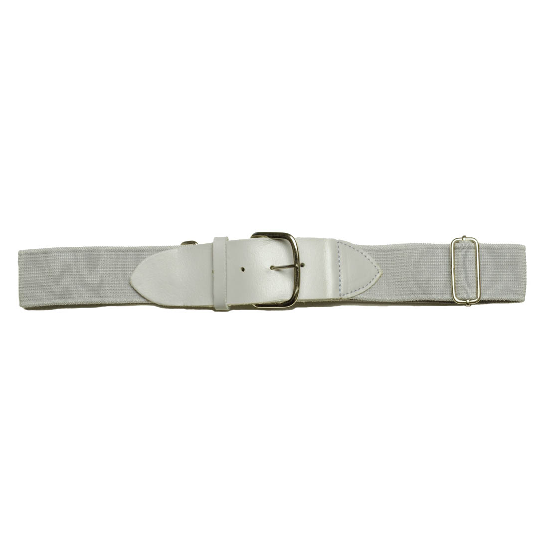 Martin Sports Adult Elastic Baseball Belt, Adjustable 32 to 46 Inch in Grey - Front View