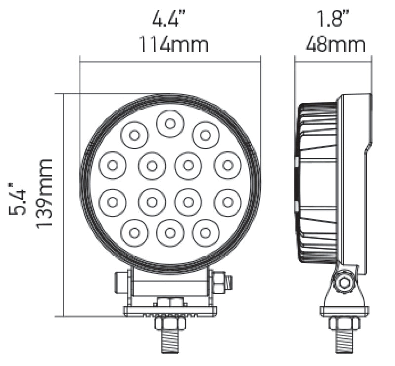 Hella ValueFit Work Light 5RD 2.0 LED MV CR LT - View 4