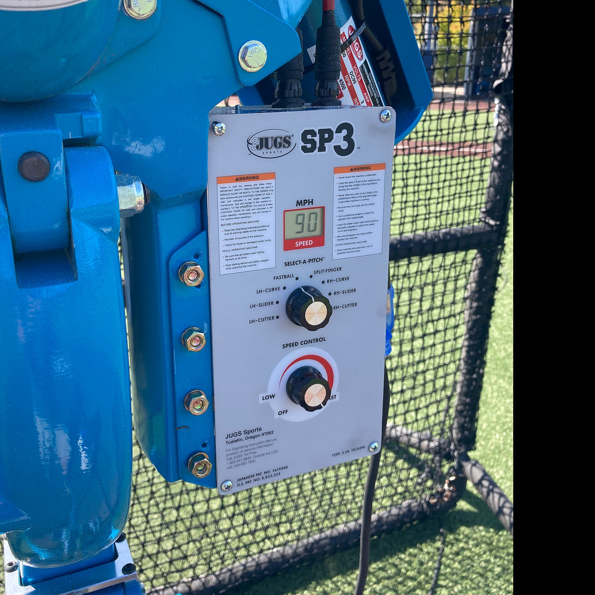 JUGS SP3 Baseball Pitching Machine - Alternate View 1