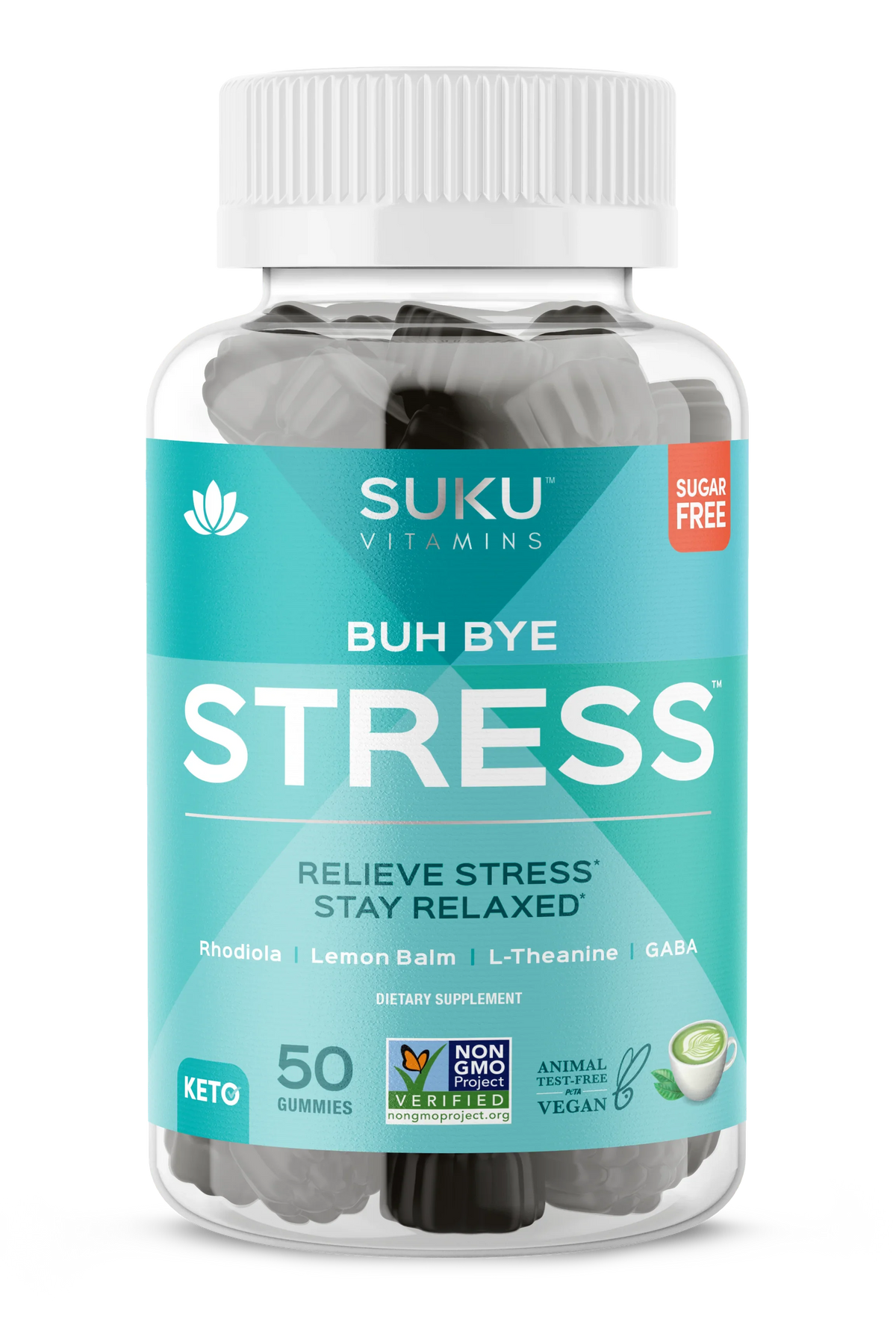 Suku Vitamins Buh Bye Stress Gummies, 50 ct