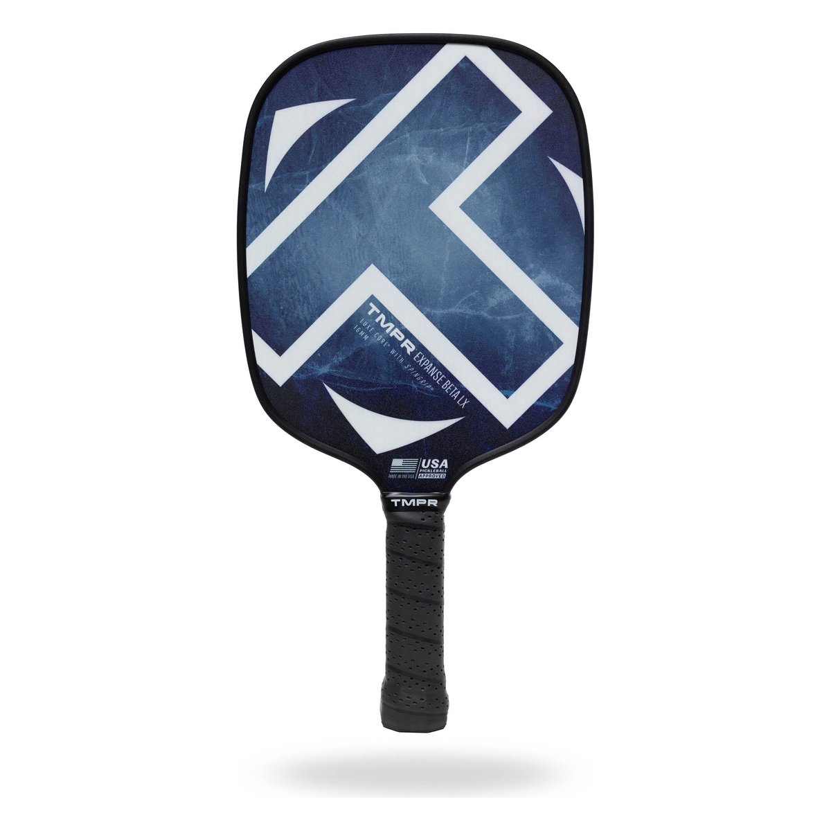 TMPR Expanse Beta LX Pickleball Paddle in Indigo Ice Black Trim - Front View