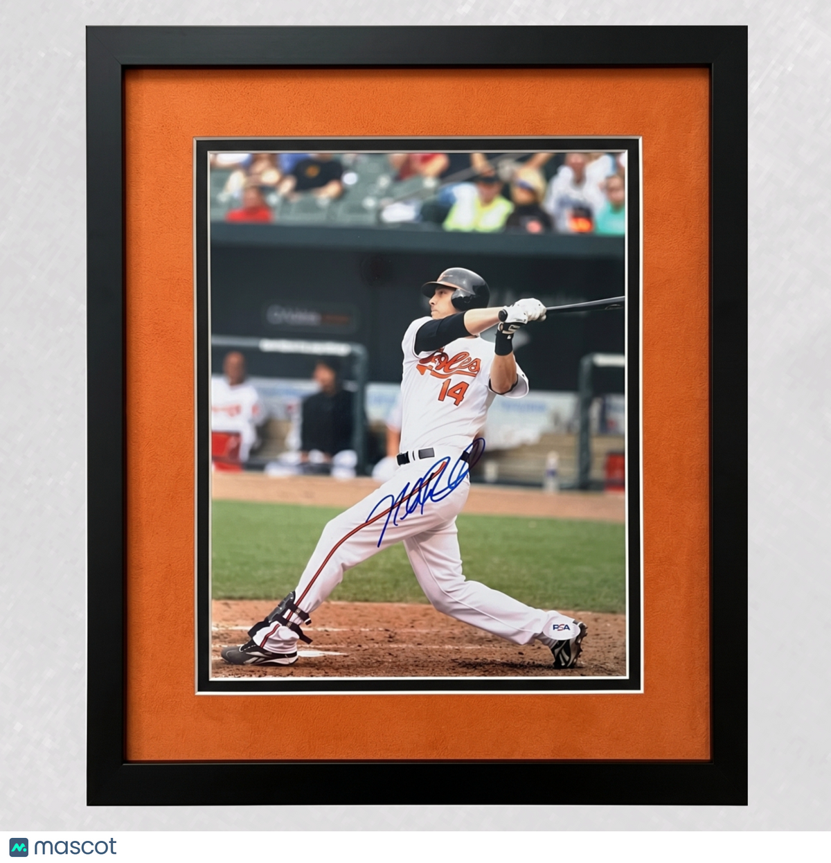 Nolan Reimold Baltimore Orioles Signed 11x14 Custom Framed Photo PSA