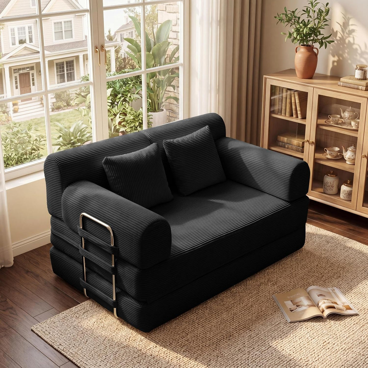 Convertible Loveseat Sofa Bed with Modular Layout - View 12