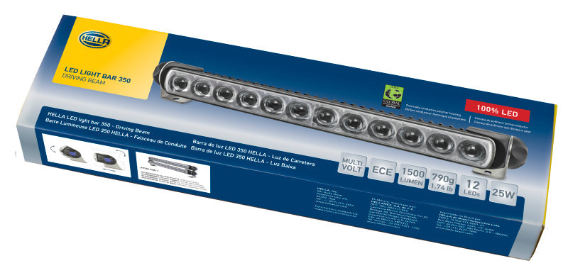 Hella Led Light Bar 350 / 14in Driving Beam - Clear - View 6