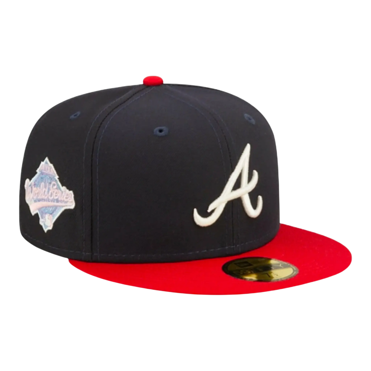 New Era Atlanta Braves Pop Sweat Men's Fitted Hat — Navy