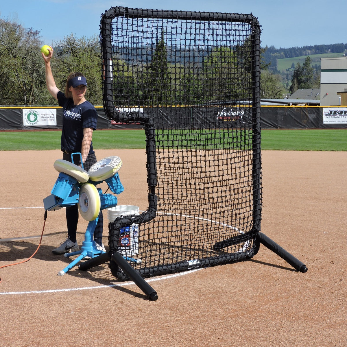 JUGS Protector Series C-Shaped Softball Screen - Alternate View 1