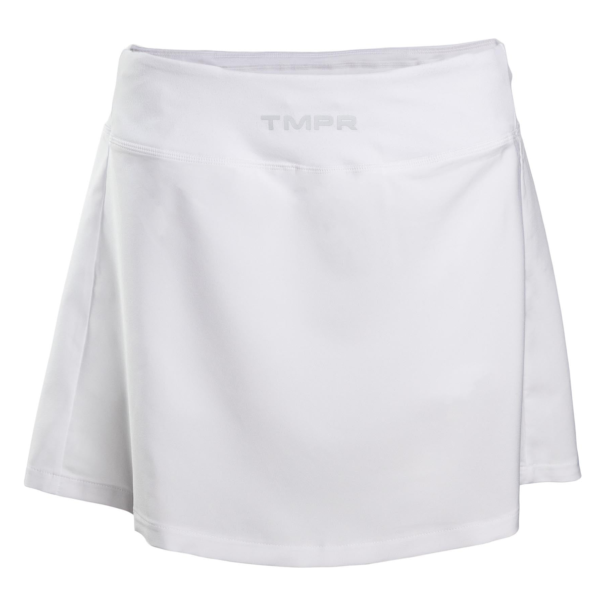 TMPR Women's Performance Mid-Rise Skort, White in XS - Front View