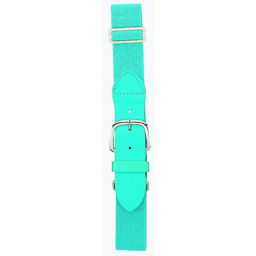 Martin Sports Adult Elastic Baseball Belt, Adjustable 32 to 46 Inch in Teal - Front View