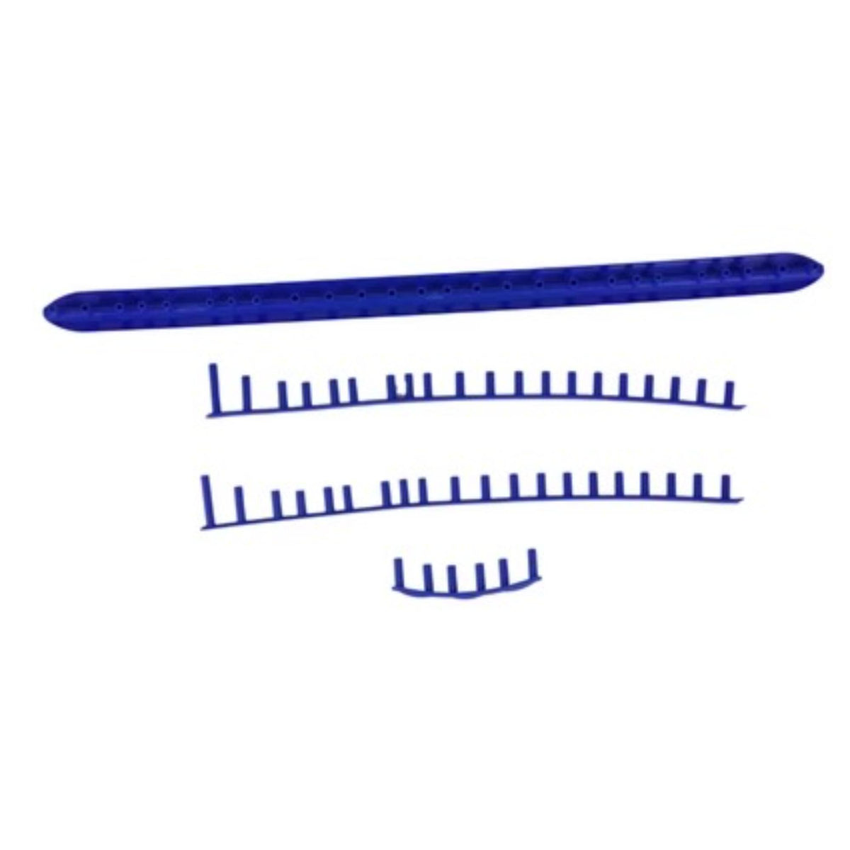 Replacement grommet set for a tennis racquet including bumper guard and multiple grommet strips for string protection and installation.