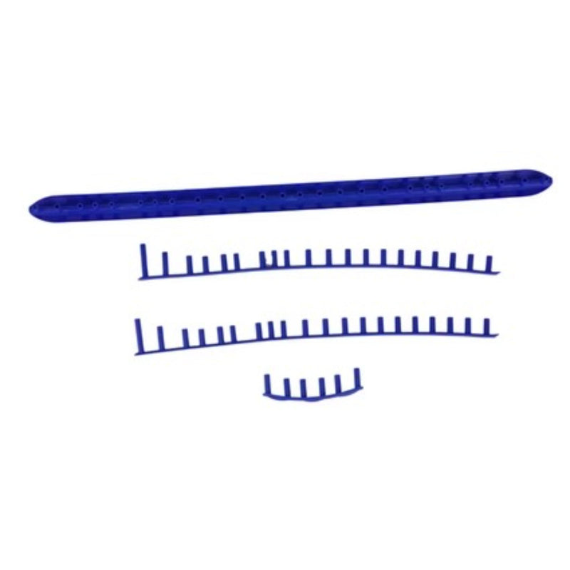 Replacement grommet set for a tennis racquet including bumper guard and multiple grommet strips for string protection and installation.