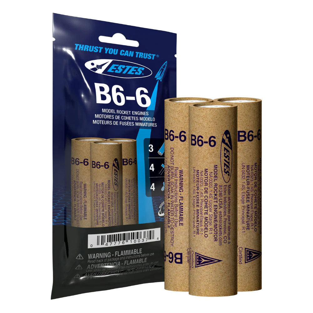 Estes Rockets - B6-6 Model Rocket Engines (3pk) - View 2