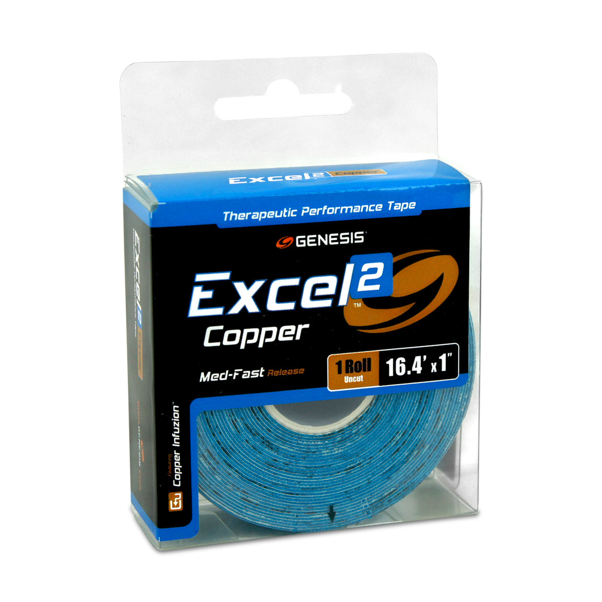 Genesis Excel Copper 2 Performance Tape Roll in Blue - primary view