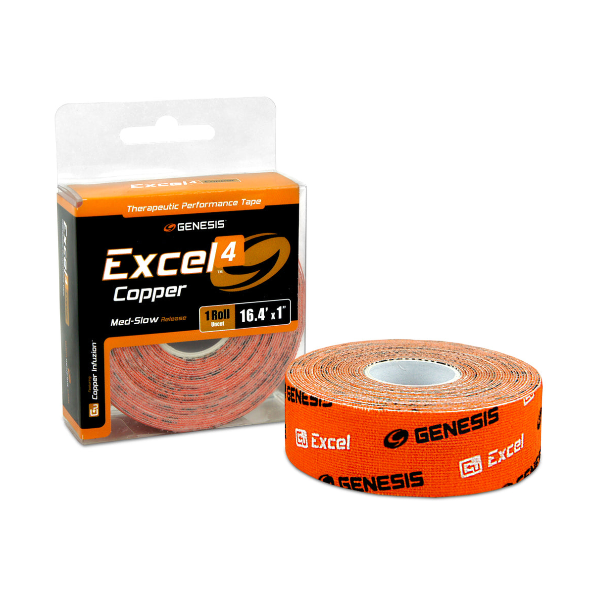 Genesis Excel Copper 2 Performance Tape Roll in Orange - primary view