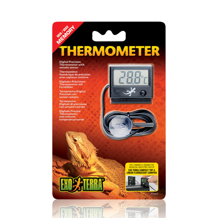 Exo Terra Digital Thermometer w/ Probe C & F