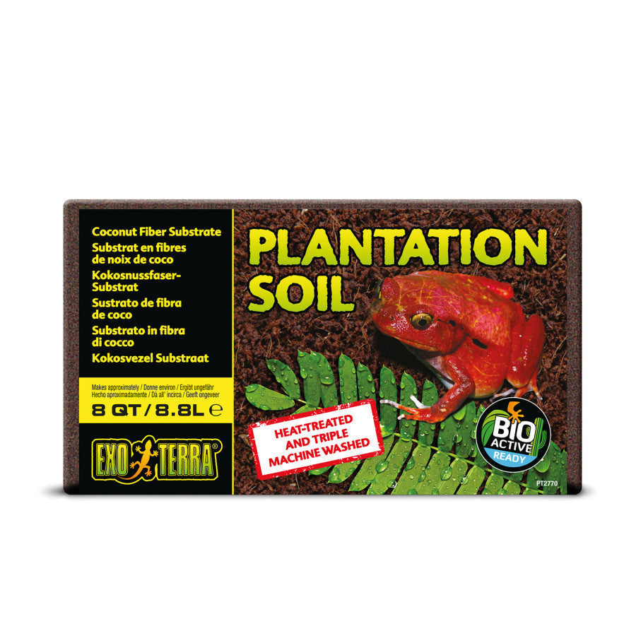 Exo Terra Plantation Soil Compressed Brick, 8 qt