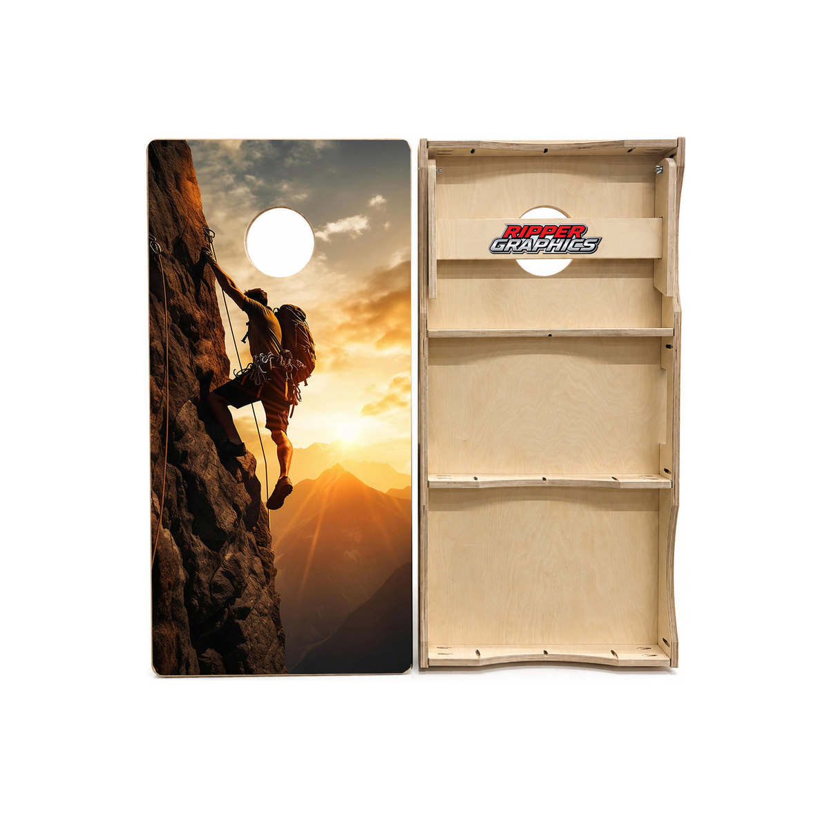 Extreme Rock Climbing Cornhole Design product photo