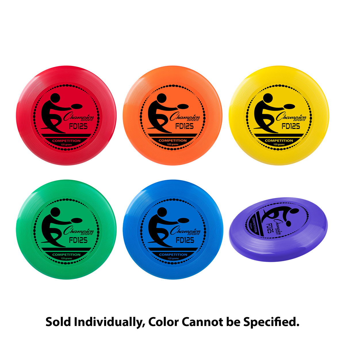 Champion Sports Competition Plastic Disc in 125 g Single - Front View