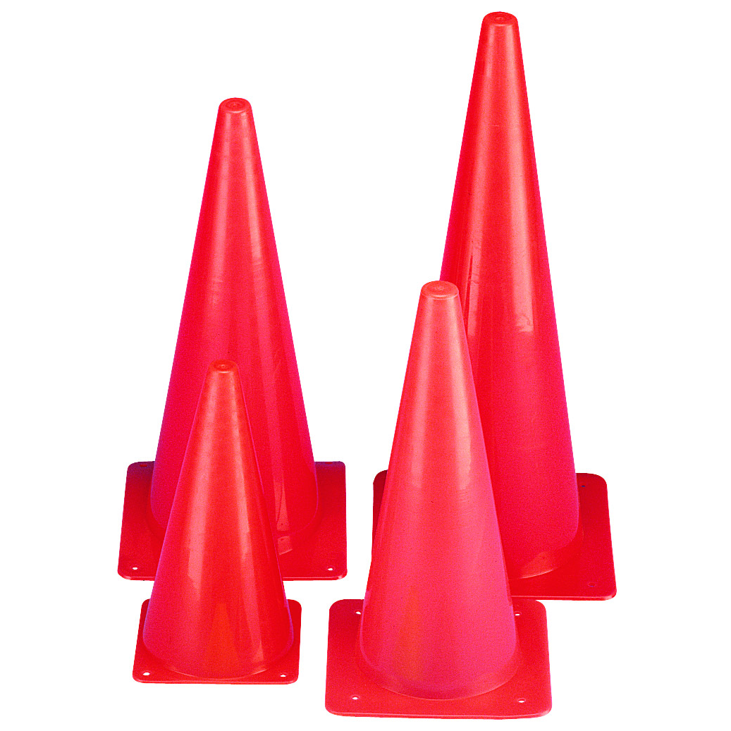 Martin Sports Rainbow Safety Cones, 9 Inch, Set of 6 - Front View