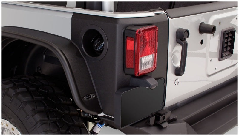 Bushwacker 07-18 Jeep Wrangler Trail Armor Rear Corners - Black - View 6