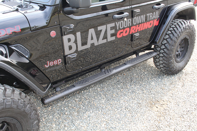 Go Rhino 18-20 Jeep Wrangler JLU 1000 Series Side Steps - Tex Blk - View 6