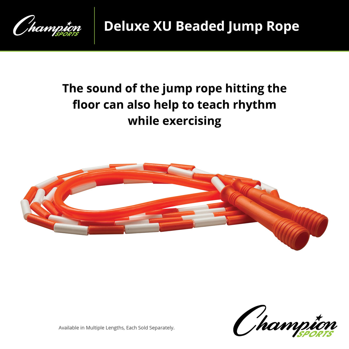 Champion Sports Deluxe XU Beaded Jump Rope - Alternate View 11
