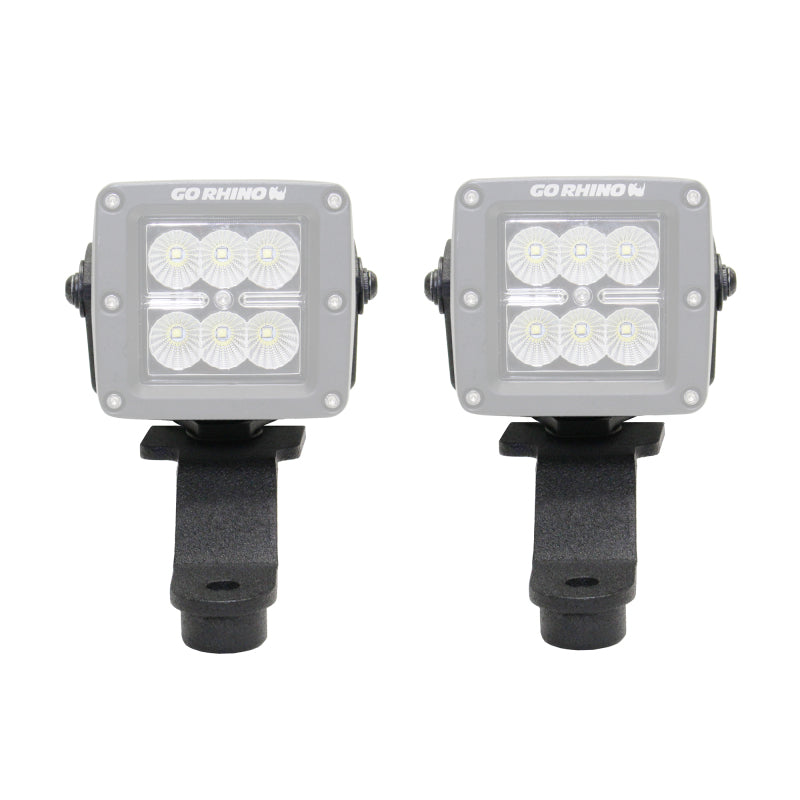 Go Rhino 18-20 Jeep Wrangler JL/JLU/Gladiator JT Light Mount - 3in Cube - View 2