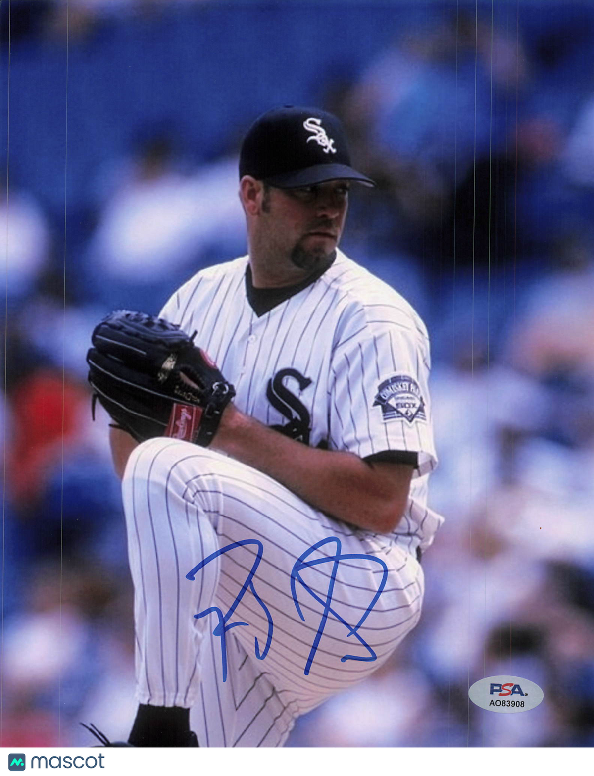 Bill Simas Chicago White Sox Signed 8x10 Photo PSA